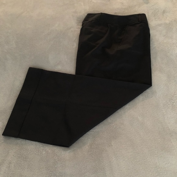 ELLEN TRACY BLACK WIDE ANKLE PANTS WITH CUFFS - Picture 4 of 7